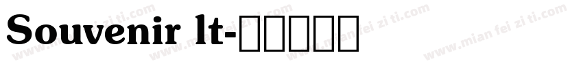 Souvenir lt字体转换